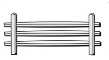 Three Rail Post & Rail