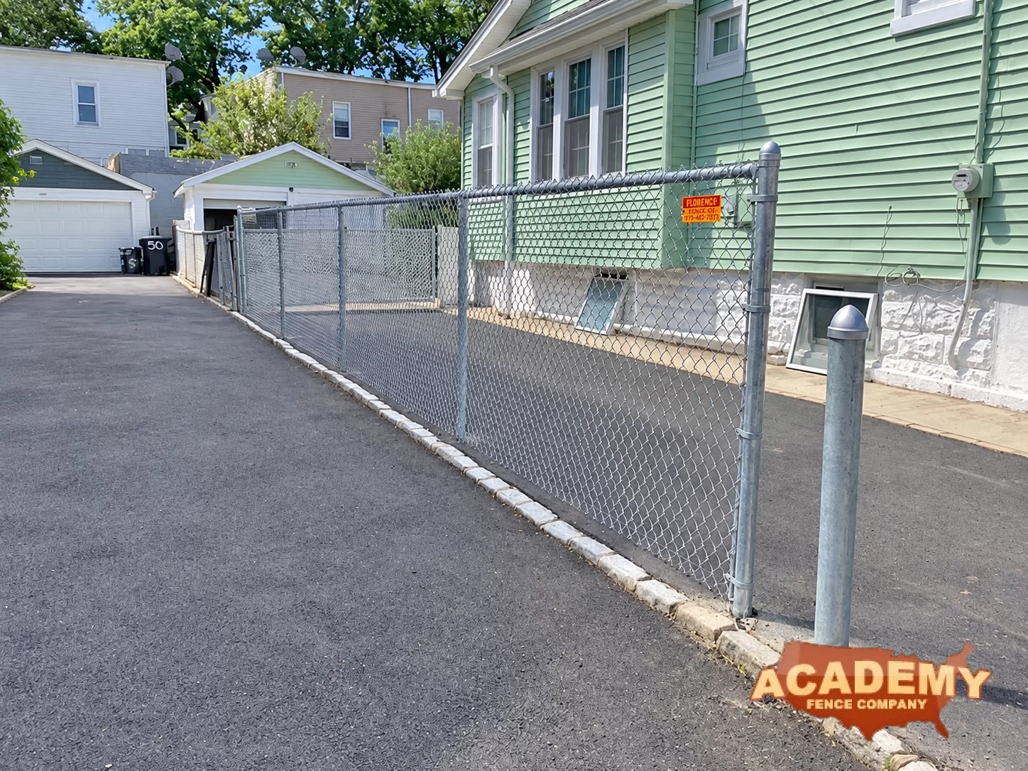 Newark, Essex County - 5ft High Galvanized Chain Link Fence Installation in Newark, NJ