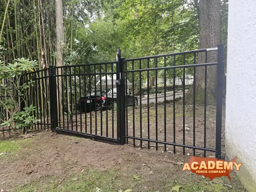 Essex Fells, Essex County - Black Ornamental Aluminum Fence & Gate Installation in Essex Fells, NJ