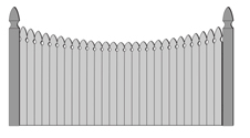 Concave Gothic Point 2-1/2in