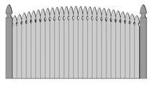 Convex French Point 2-1/2in