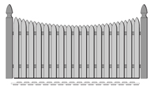 Concave Gothic Point 2-1/2in