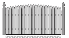 Convex Gothic Point 2-1/2in