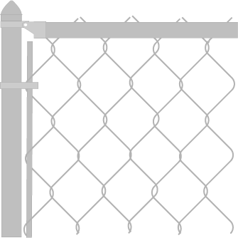  5ft - Chain Link Fence Complete System 1