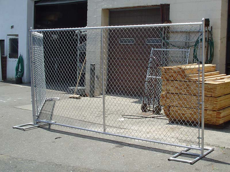 Portable Temporary Construction Fence Panels 6ft H x 12ft W Galvanized