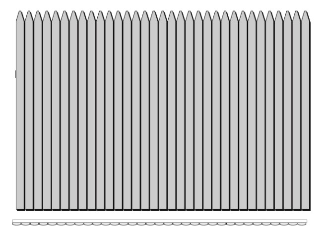 Stockade Fence - 3/4 in thick, #1 Grade Wood 6ft H x 8ft W Spruce